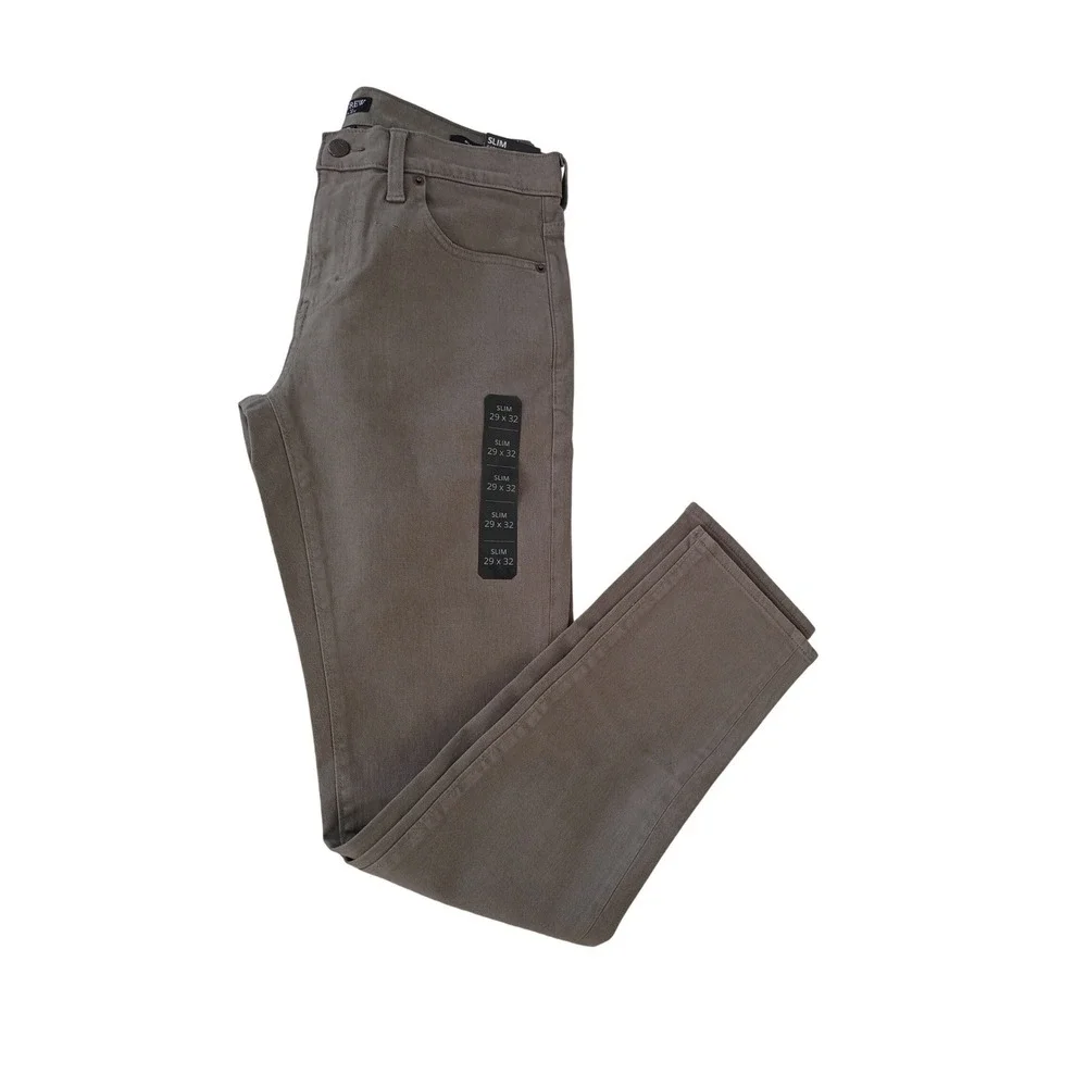 J Crew Flex Slim Chino Pants Gray Size 29x32‎ Mens Casual Stretch -$138